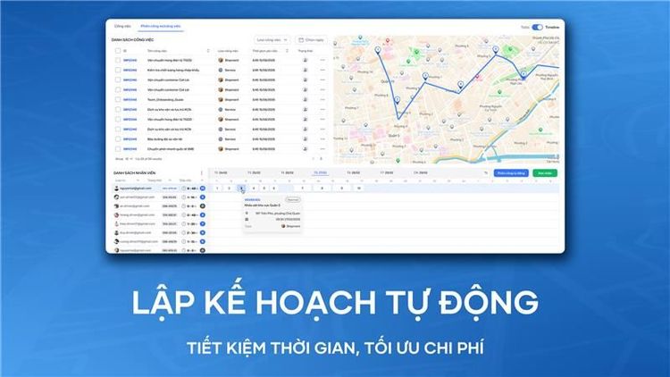 Lập kế hoạch tự động, tiết kiệm thời gian và chi phí