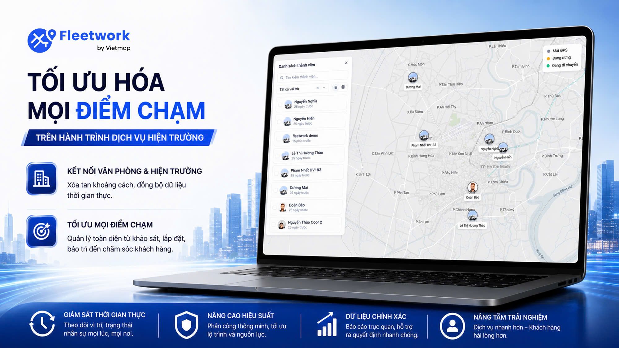Fleetwork: Tối ưu hóa mọi điểm chạm trên hành trình dịch vụ hiện trường
